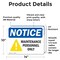Signmission Maintenance Personnel Only, 14 in W x Rectangle, Vinyl Decal OS-2PACK-NS-D-1014-L-15921 - alternate 2